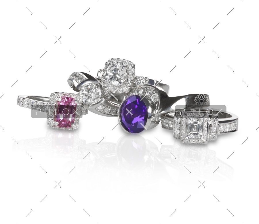 demo-attachment-812-cluster-stack-of-diamond-wedding-engagment-rings-CGXZHR4-1